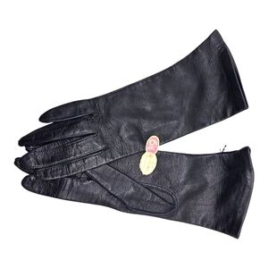 Gandoe Vintage Blue Kid Leather Silk Lined with Tag Size 6